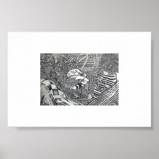 Poster Stripe cyclus Fusie