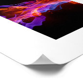 Poster-stromende vlammen poster (Hoek)