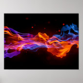 Poster-stromende vlammen poster (Voorkant)