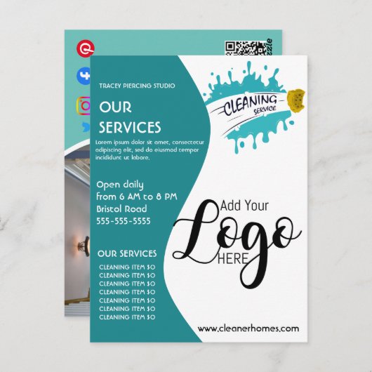 poster STUDIO poster flyer Postca Briefkaart (Voorkant / Achterkant)