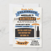 Poster Style Bruh Beer Verjaardagsfeest Kaart (Voorkant)