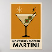 Poster Style Mid Century Modern Martini (Voorkant)