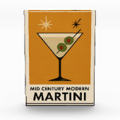 Poster Style Mid Century Modern Martini Fotoblokken (Voorkant)