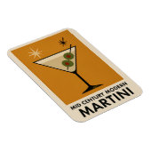 Poster Style Mid Century Modern Martini Magneet (Rechterzijde)