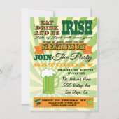 Poster Style St. Patrick's Day Uitnodiging (Voorkant)