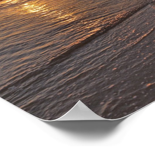 Poster: Sunset by the Beach Poster (Hoek)