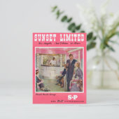 Poster Sunset Limited Los Angeles New Orleans Briefkaart (Staand voorkant)