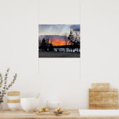 Poster Sunset Photo Lake Sunset (Keuken)
