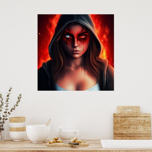 Poster Super-Héros (Keuken)