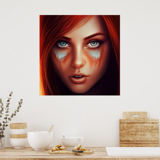 Poster Super-Héros (Keuken)