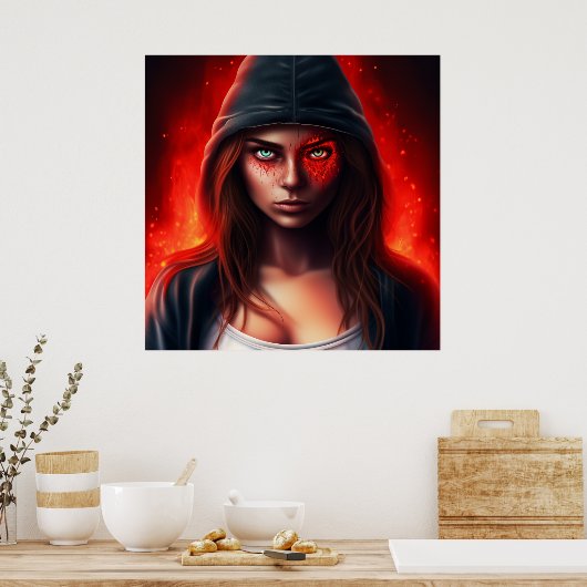 Poster Super-Héros (Keuken)