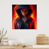 Poster Super-Héros (Keuken)