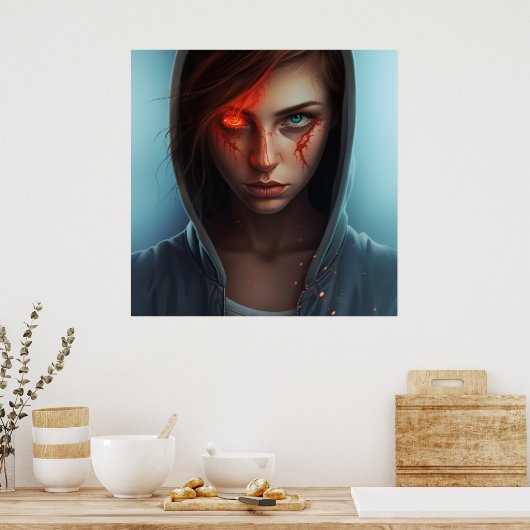 Poster Super-Héros (Keuken)