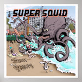 Poster Surf partij 12x12 (Voorkant)