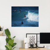 Poster Surfers Rainbow Bay Australië (Thuiskantoor)