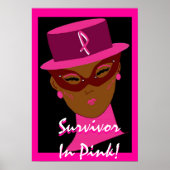 poster "Survivor in roze" -  (Voorkant)