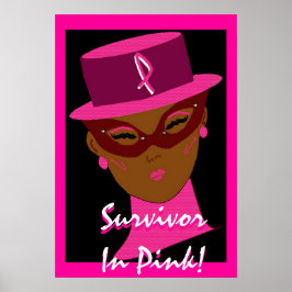 poster "Survivor in roze" - 