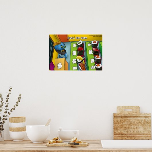 Poster Sushi Bar Exam (Keuken)