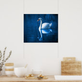 Poster Swan (Keuken)