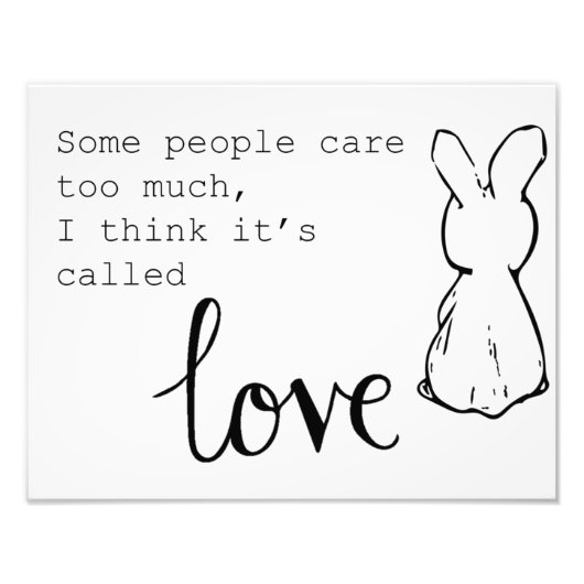 Poster Sweet Bunny (Voorkant)