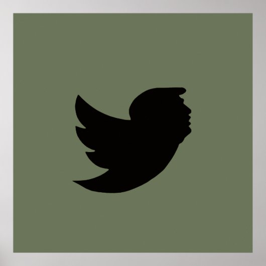 POSTER - T BIRD DESIGN - GROEN/ZWART (Voorkant)