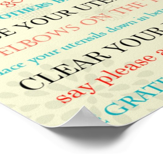 Poster Tabelmanden herinnering (Hoek)