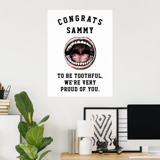 Poster tandheelkundig Afstuderen (Thuiskantoor)