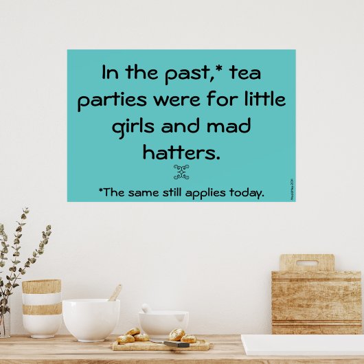 poster "Tea parties" (Keuken)