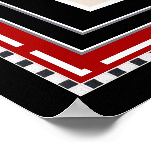 Poster Teatro Regio Torino Art Deco Print (Hoek)