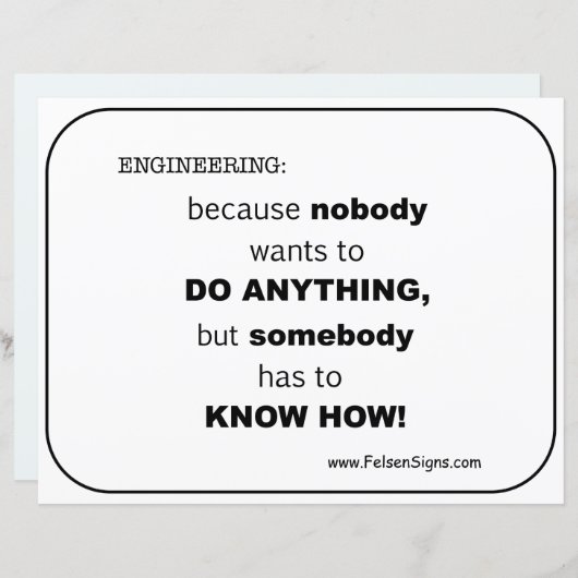 Poster - technische knowhow (Voorkant / Achterkant)