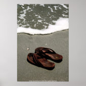 POSTER - Teenslippers - Bald Head Island, NC - P.. (Voorkant)