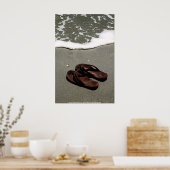 POSTER - Teenslippers - Bald Head Island, NC - P.. (Keuken)