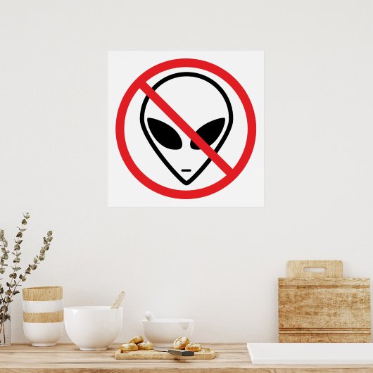 Poster tegen Alien-resistentie (Keuken)