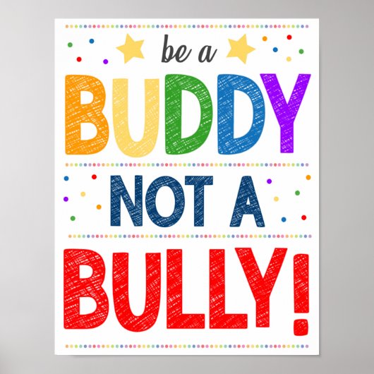 Poster tegen Bully Classroom (Voorkant)