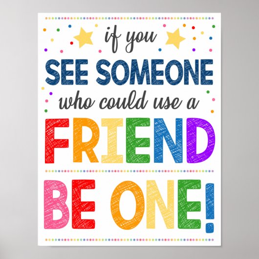 Poster tegen Bully Classroom (Voorkant)