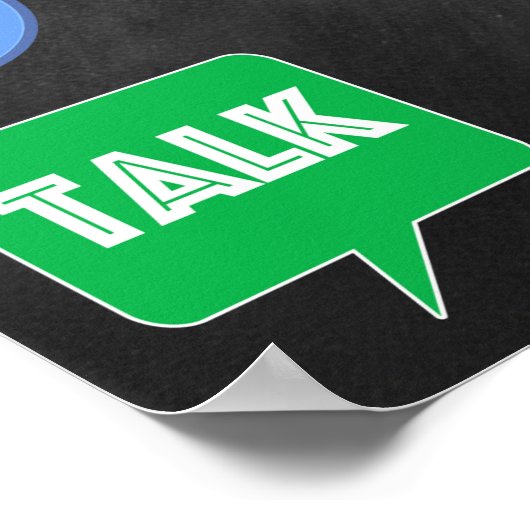 Poster tegen cyberpesten (Hoek)