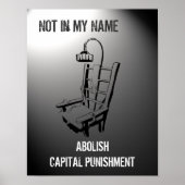Poster tegen de doodstraf Afdrukken (Voorkant)