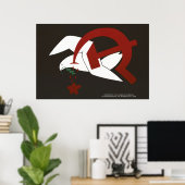 Poster tegen het communisme propaganda (Thuiskantoor)