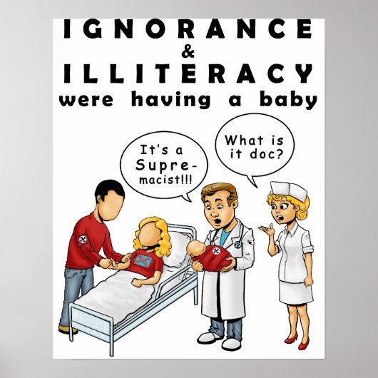 Poster tegen racisme, waaruit de geboorte van raci (Voorkant)