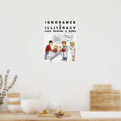 Poster tegen racisme, waaruit de geboorte van raci (Keuken)