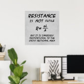 Poster tegen resistentie Humor (Thuiskantoor)