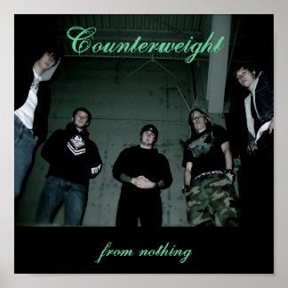 Poster tegengewicht halve cirkel