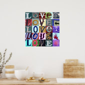 poster "Tekenen van LOVE" (Keuken)