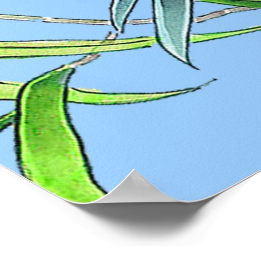 Poster-tekening vliegende eenden poster (Hoek)