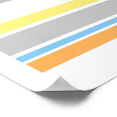 poster tekstontwerp Vereenvoudig pastelstrepen (Hoek)
