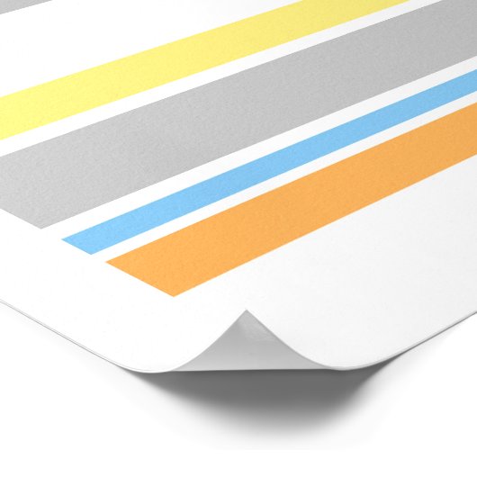 poster tekstontwerp Vereenvoudig pastelstrepen (Hoek)