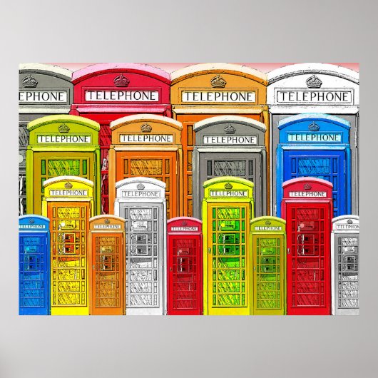 Poster telefooncabine (Voorkant)