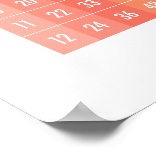 Poster Tellingen overslaan (cijfers 1-12) (Hoek)