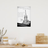 Poster - Tempeloze Utah LDS-tempel (Keuken)