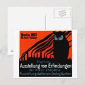 poster tentoonstelling Berlijn 1907 Briefkaart (Voorkant / Achterkant)